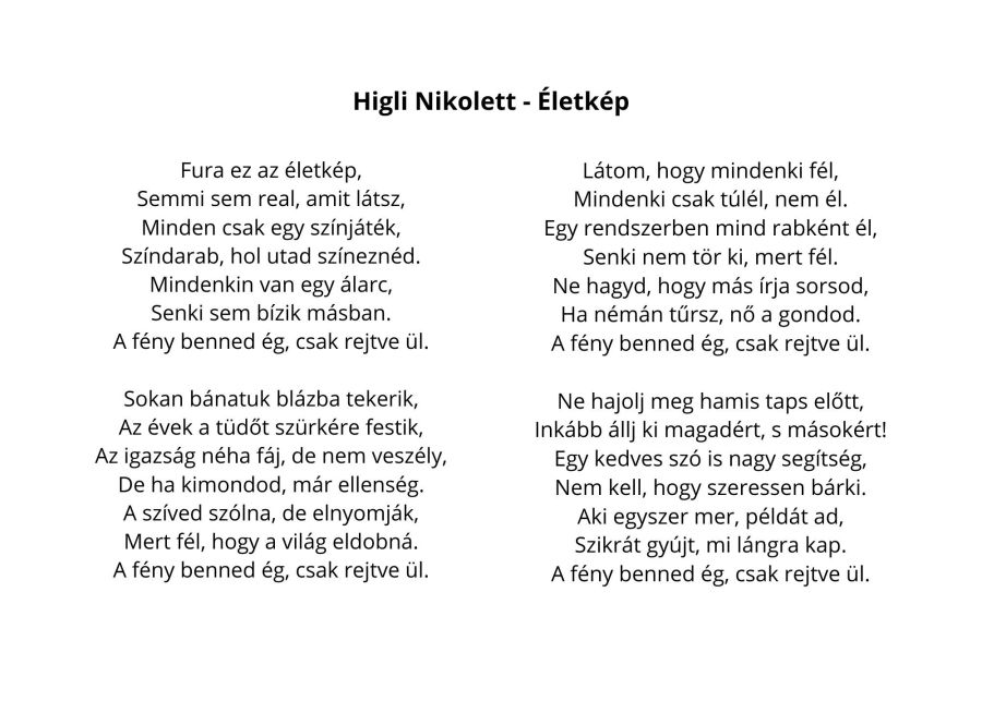 Higli Nikolett - Életkép