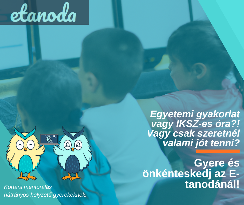 Segíts oktatással! Vár az E-tanoda Program!