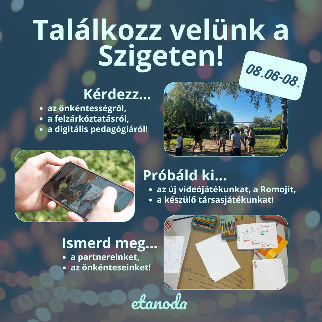 🎪 Az E-tanoda is ott lesz a Sziget Fesztiválon!